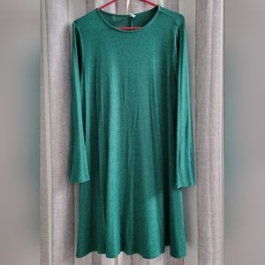 Long Sleeve Soft Green Dress